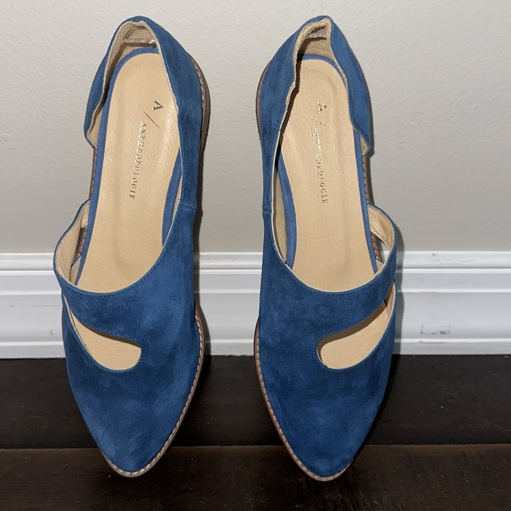 Anthropologie Sasha Suede Flats
